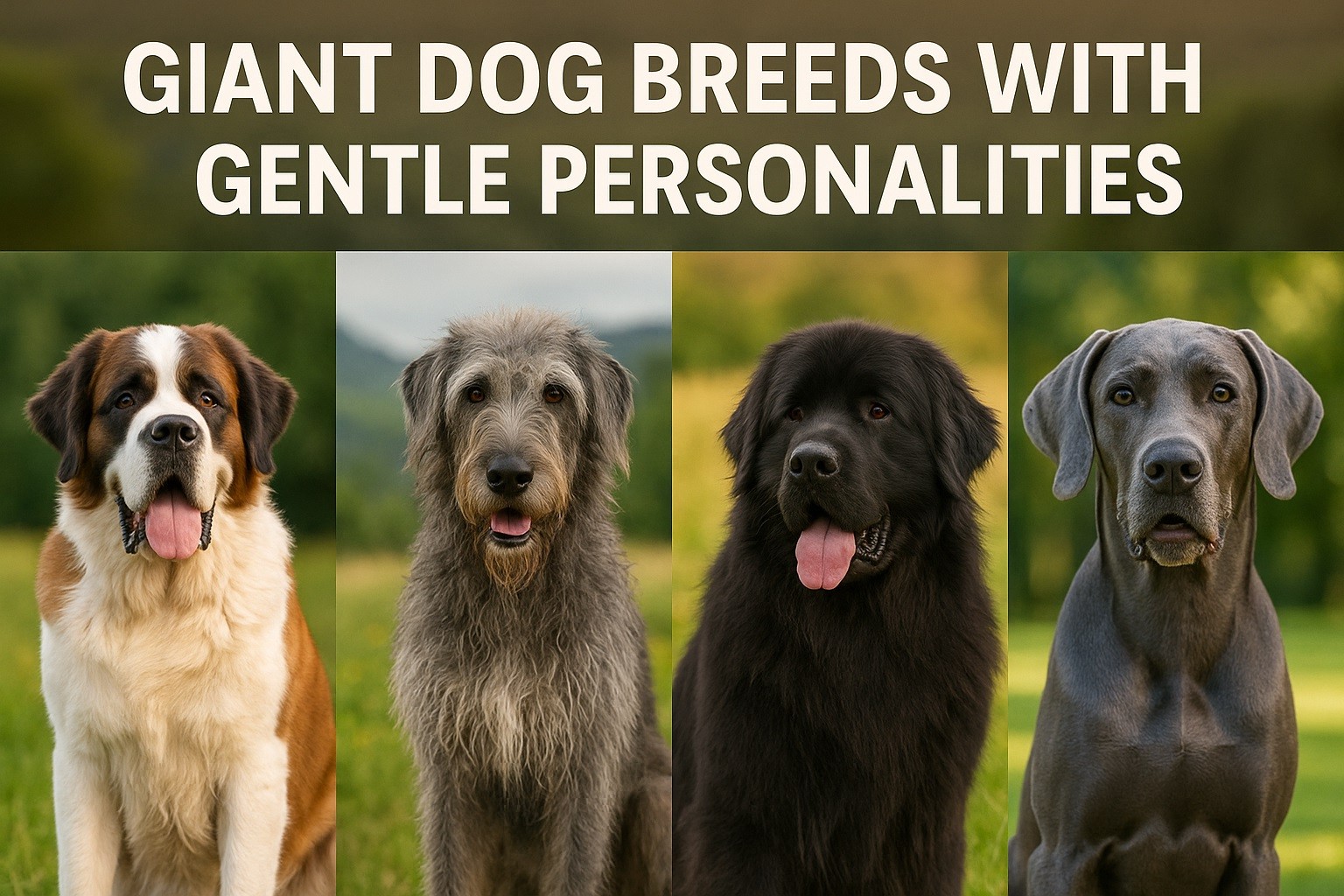 Giant Dog Breeds With Gentle Personalities – Meet These Gentle Giants