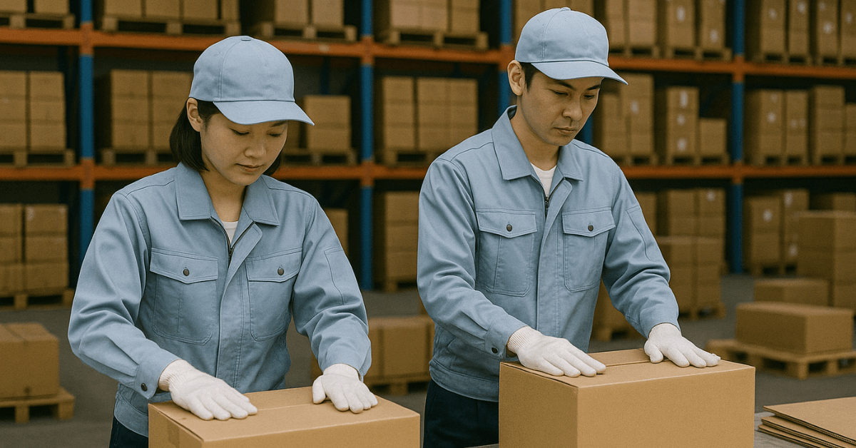 Learn of packing job roles and typical pay in Japan